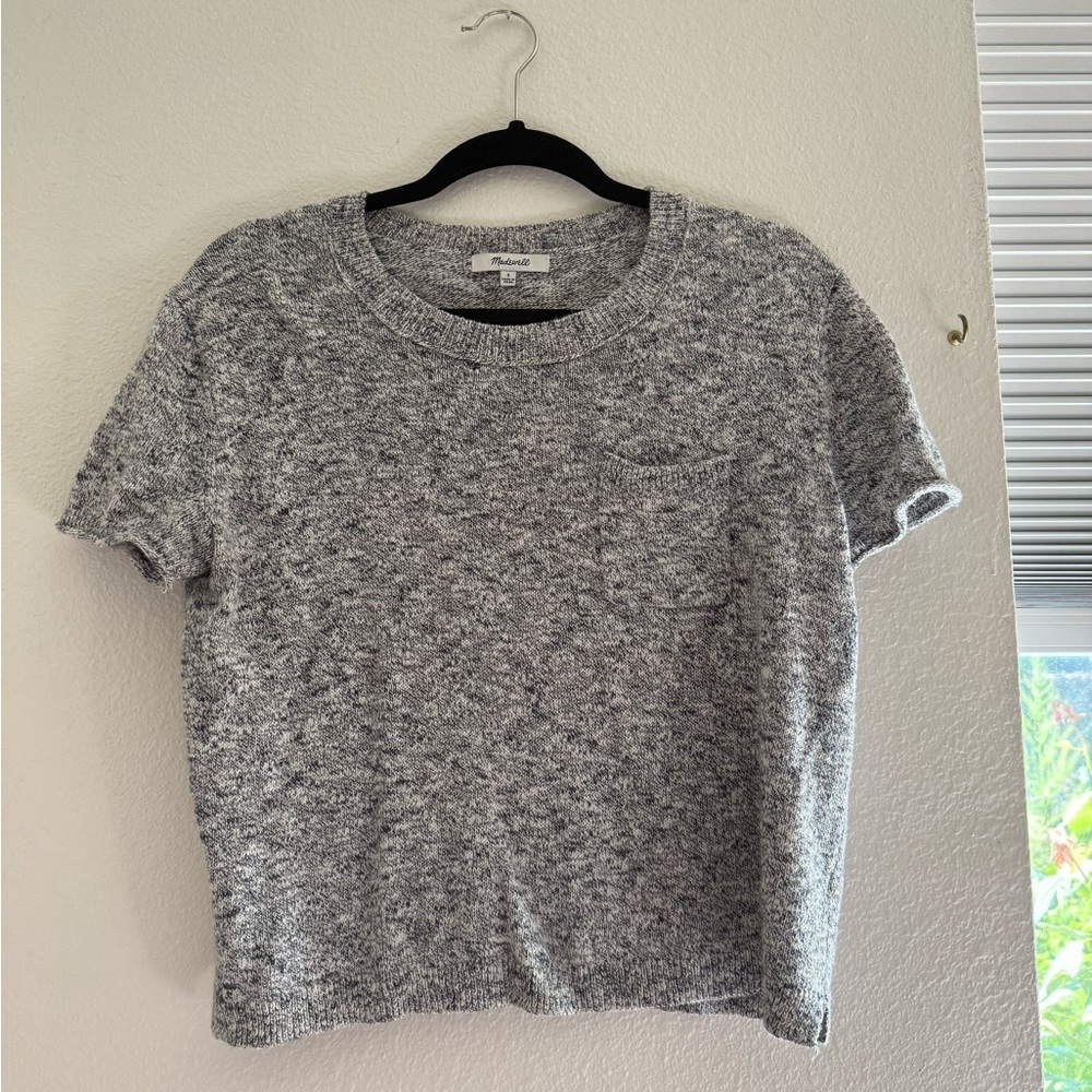 Madewell Heather Gray Short Sleeve Knit Tee